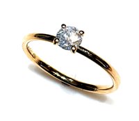 Anillo Fabio Collection Mujer Solitario in Oro amarillo Diamante AS001#.25.20GLU
